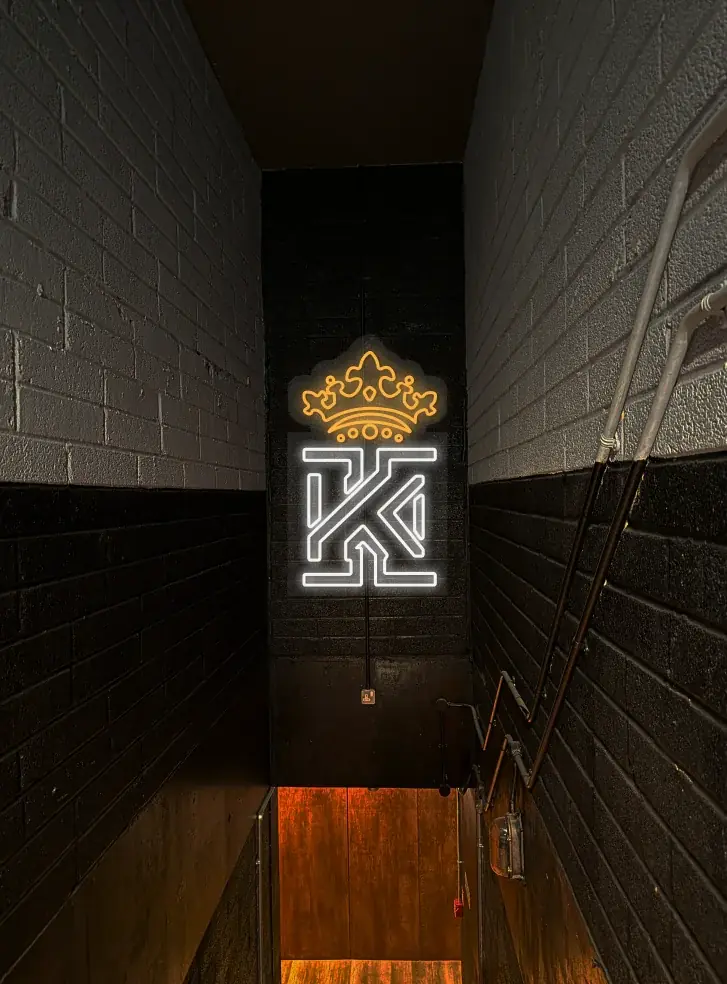 Completed Kings Gym Tower Bridge installation detail photographed on site