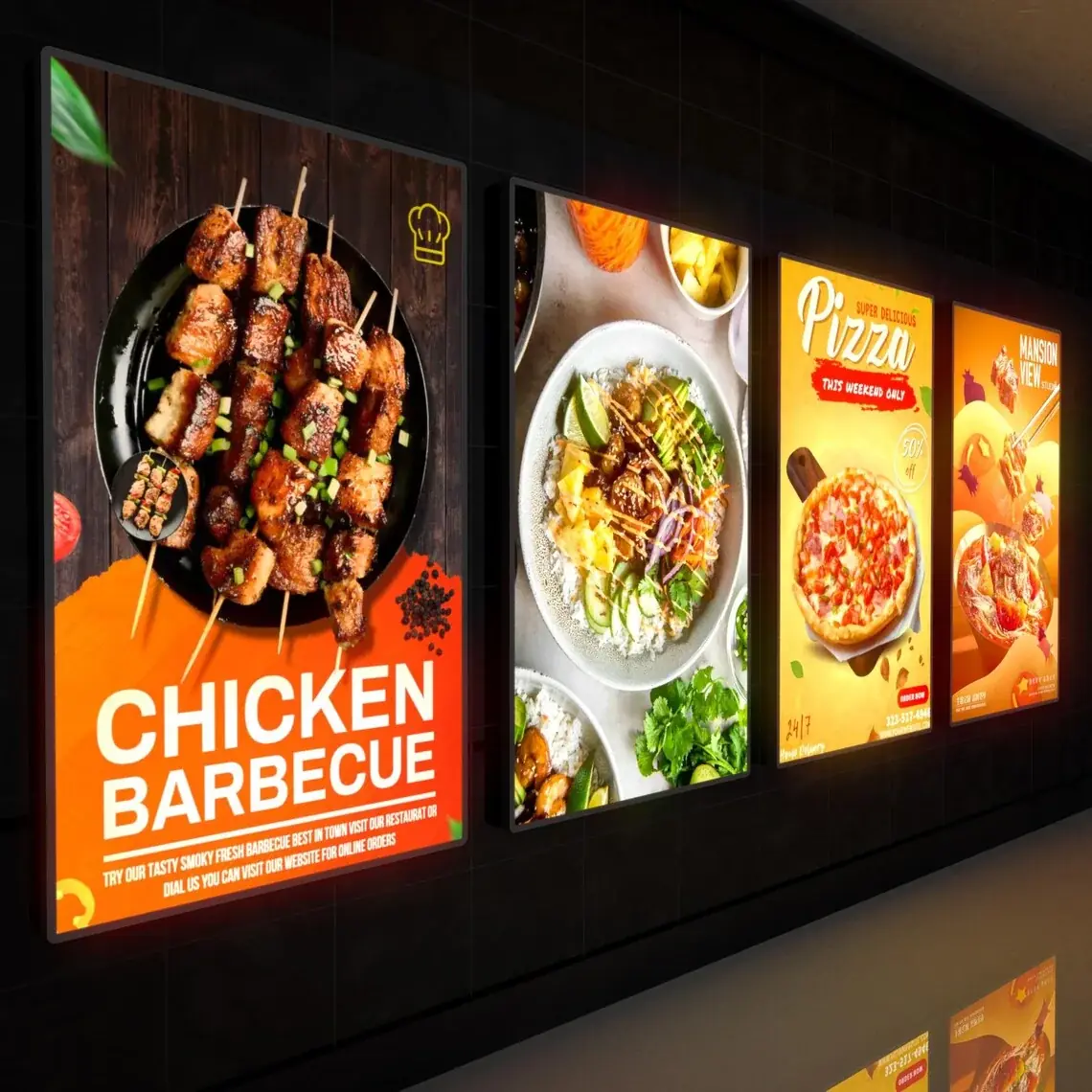 Display Light Boxes project completed by London Signage