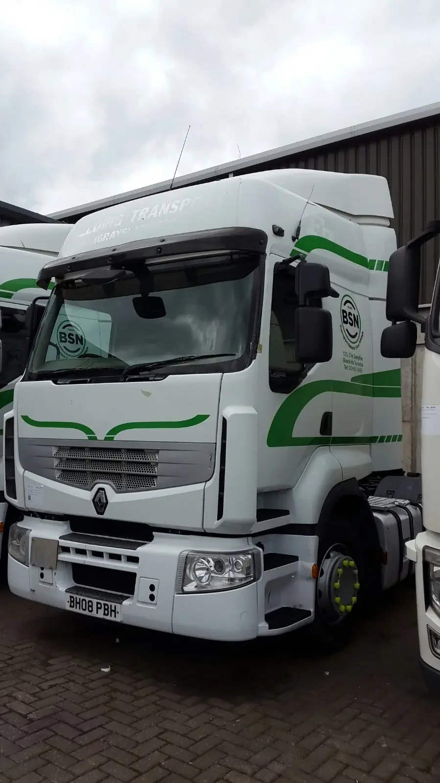 BSN fleet truck shown from the front quarter with matching cab graphics — Truck & Lorry Graphics example for Eltham SE9